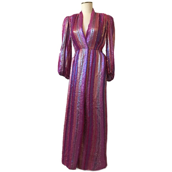 Victor Costa Dresses & Skirts - VINTAGE VICTOR COSTA Amazing Metallic Dress